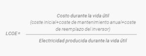formula lcoe