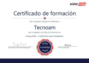 solar edge cert